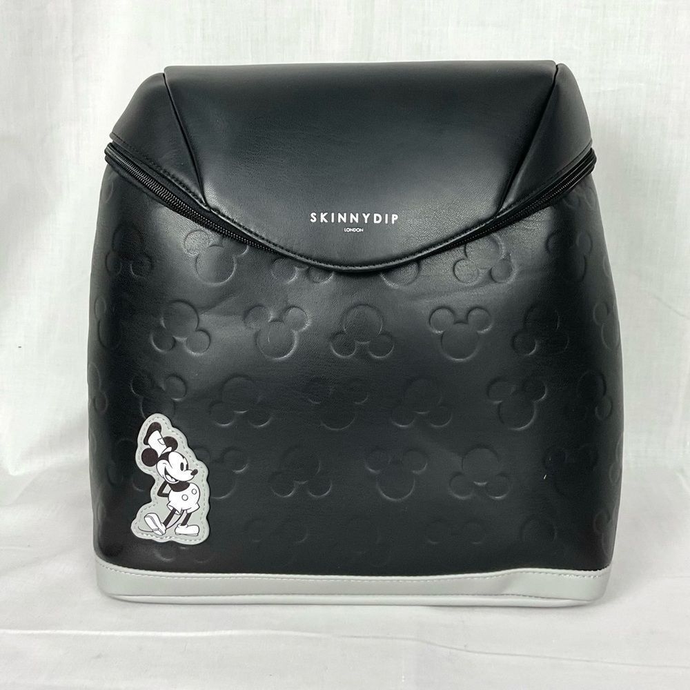 Disney Skinnydip London Black Backpack Mickey Mouse Steamboat Willie New